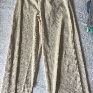 H&M Off-White Textured Fabric